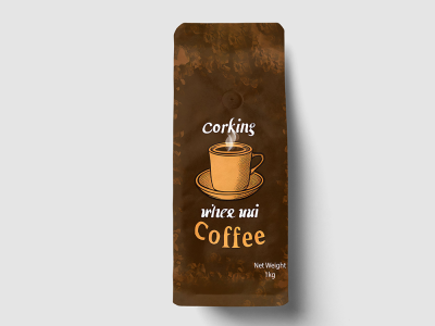Free Black Coffee Bag Mockup PSD Template