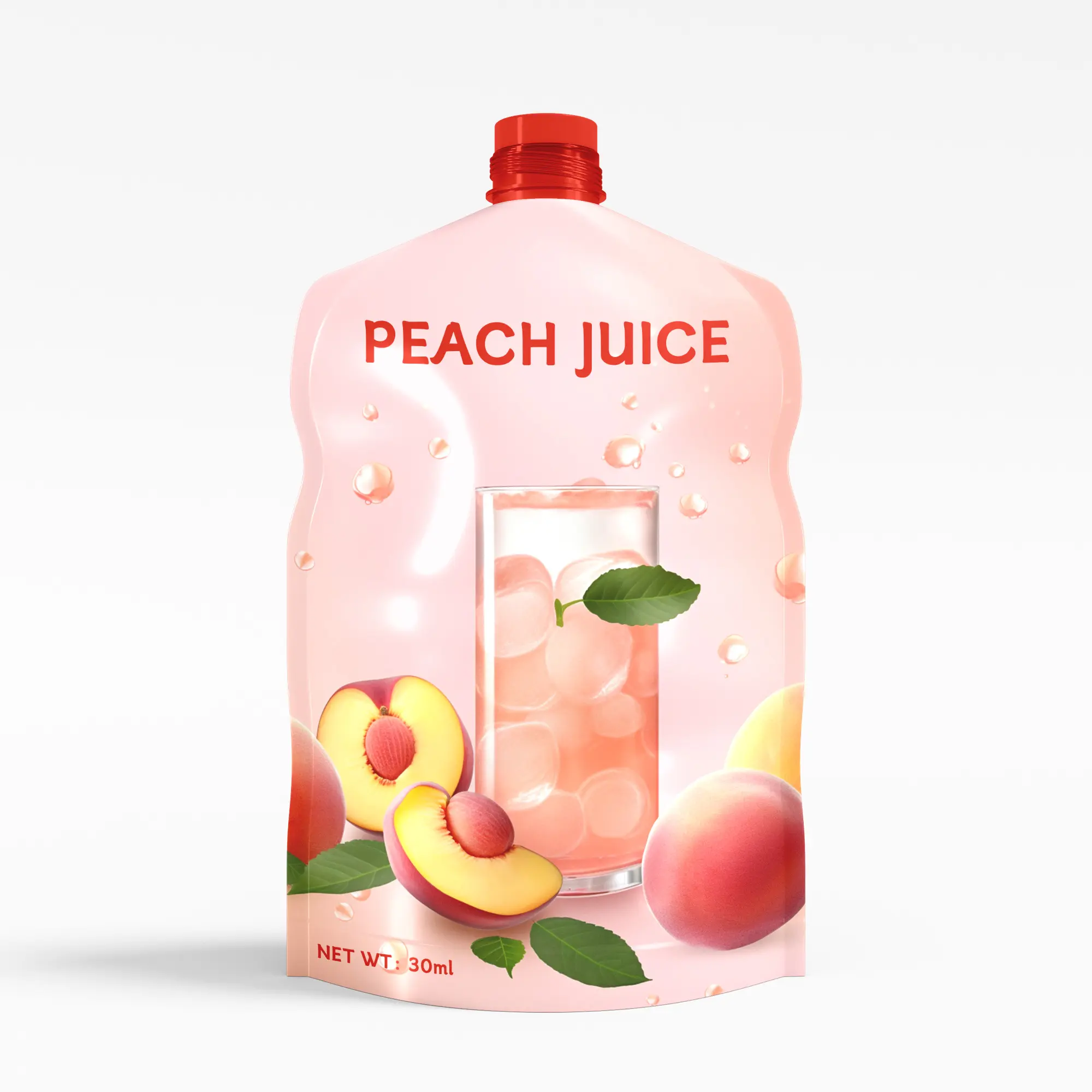A juice bag with a spout A juice bag with a spout