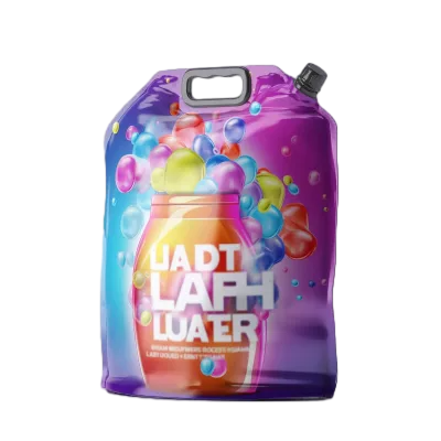 A laundry detergent bag with suction nozzle A laundry detergent bag with suction nozzle