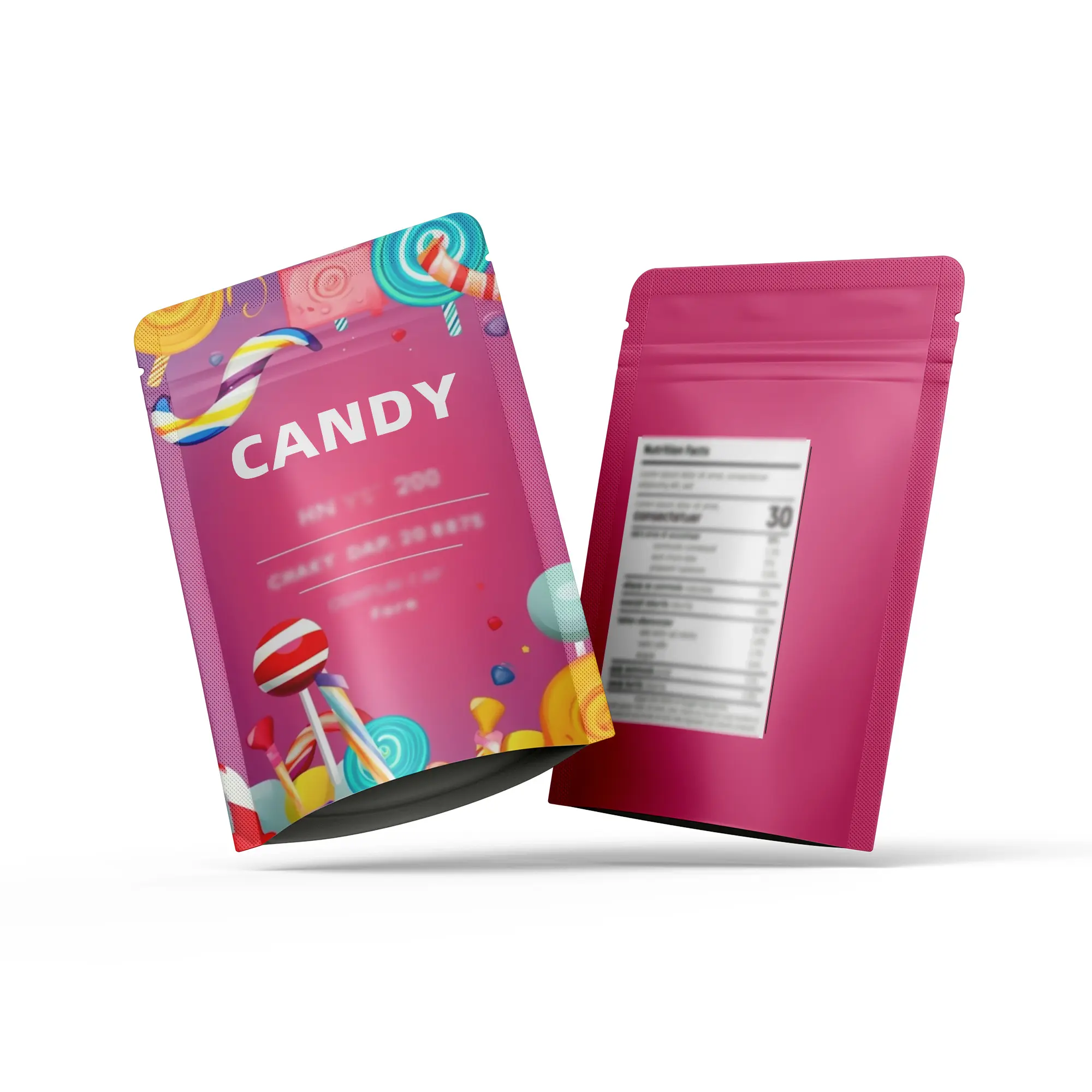 2 stand up candy bags