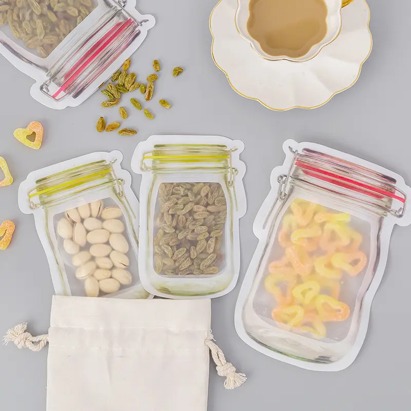 Mason jar bags with food Mason jar bags with food
