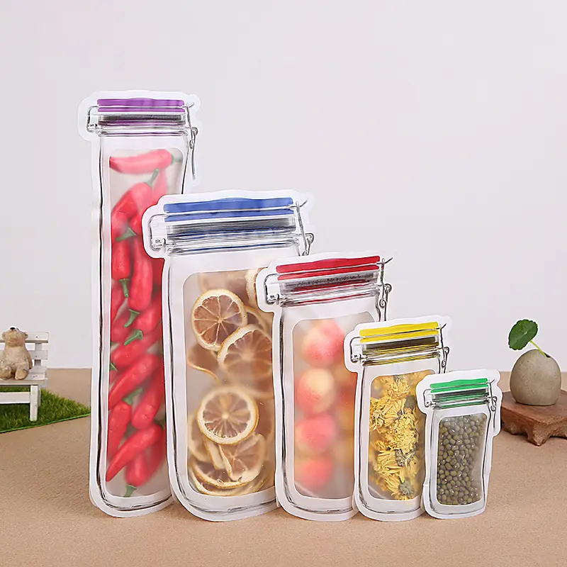 Mason jar bags with food Mason jar bags with food