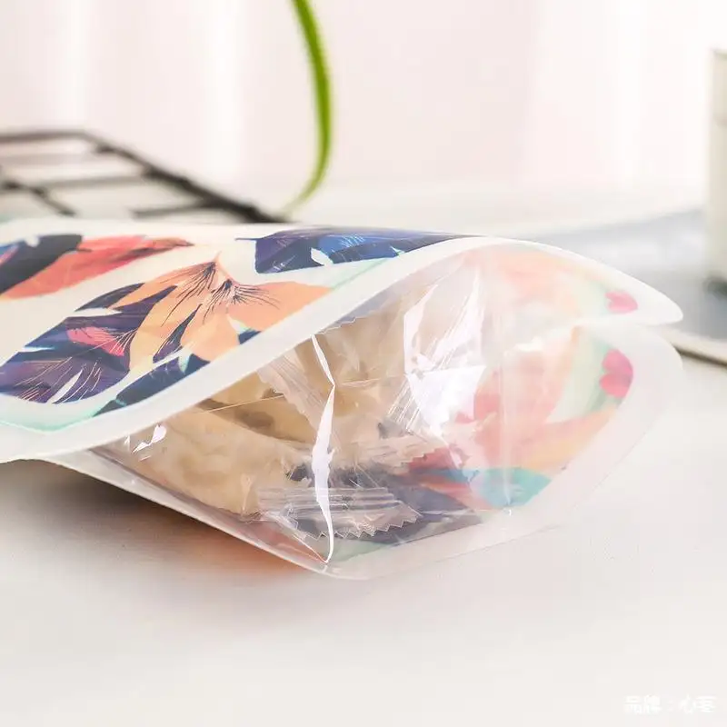 The bottom of a bag with candy The bottom of a bag with candy