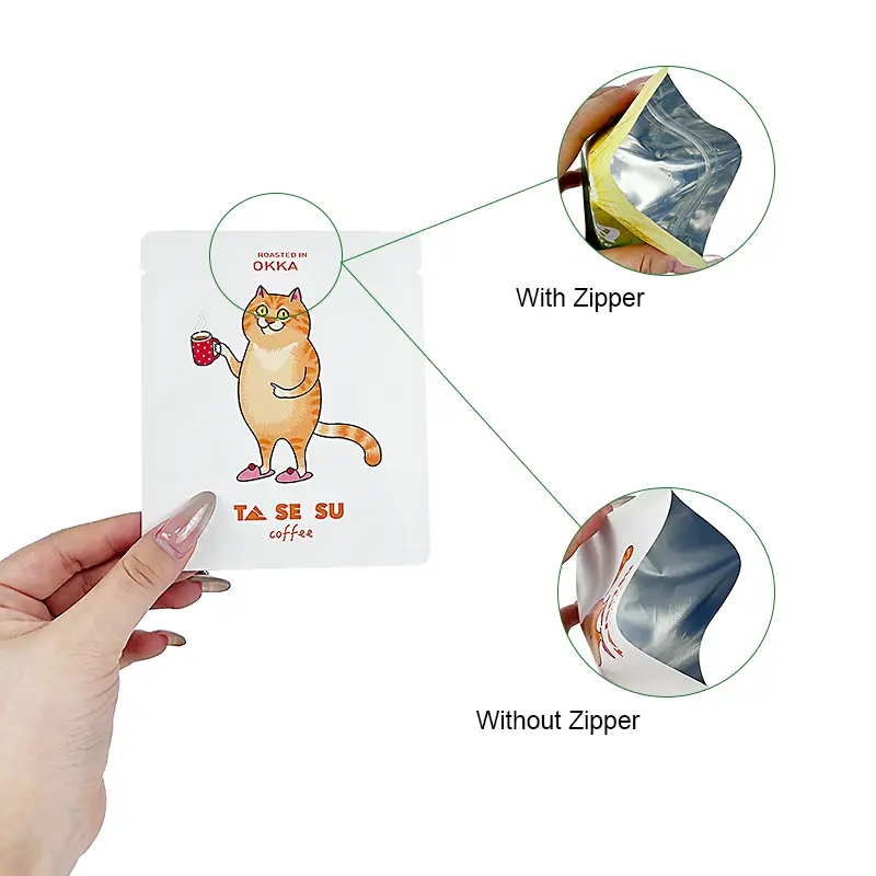 Customization Flat Pouch For Tea Bags/Mylar Bag/Sachet For Tea Packaging Mini Portable