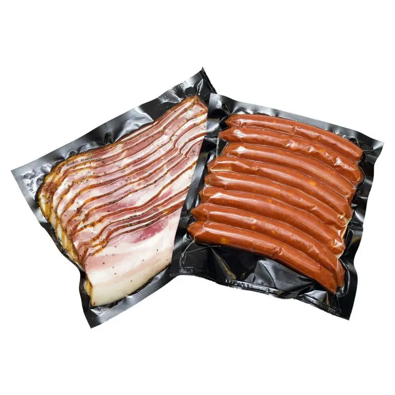 customized black embossed vacuum seals bag commercial air pumping mesh food vacuum bag