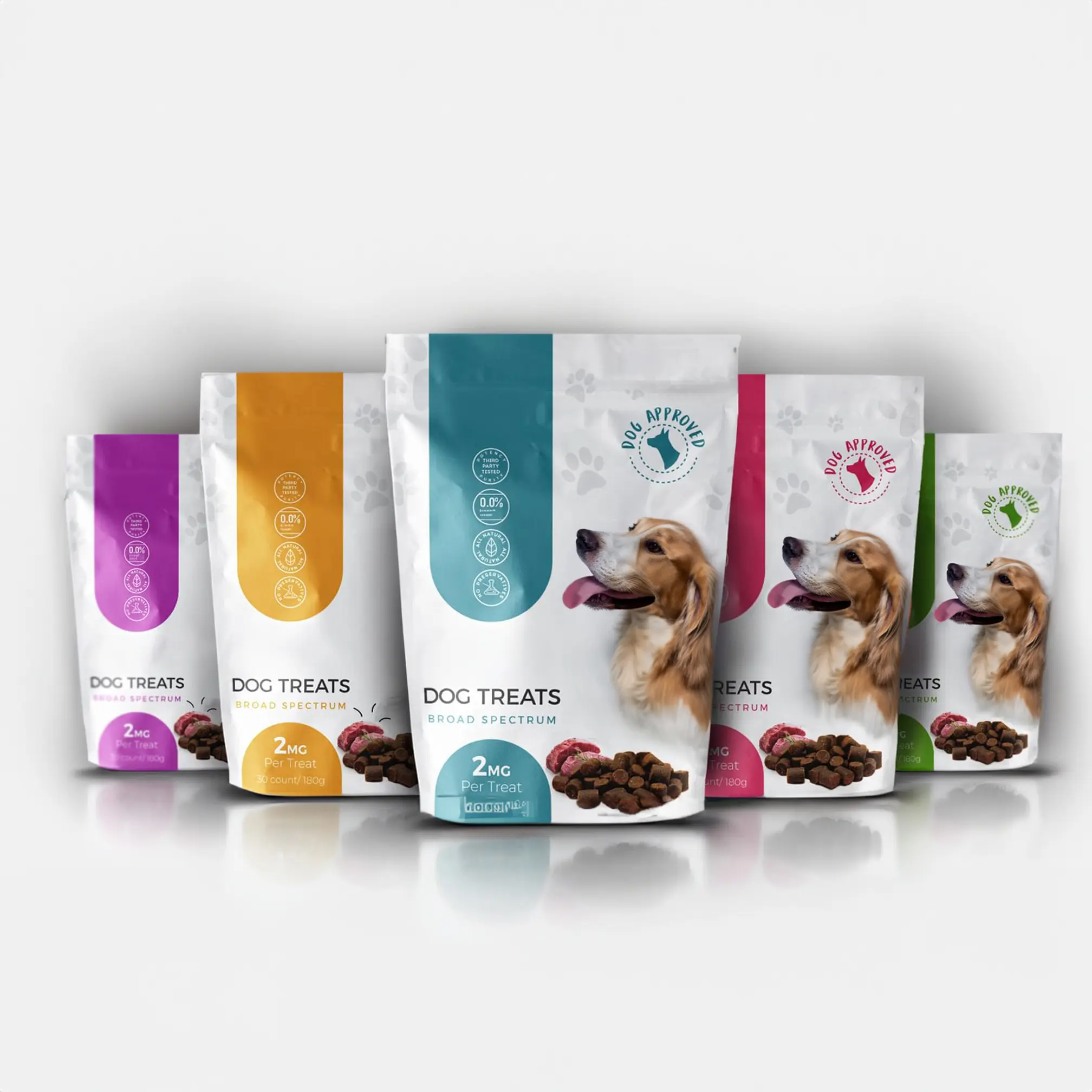 Stand Up Pouch Heat Seal Flat Bottom Resealable Pet Food Packaging 15kg 20 kg / 40 lb Side Gusset Bag Dog Pet Food Packaging Bag