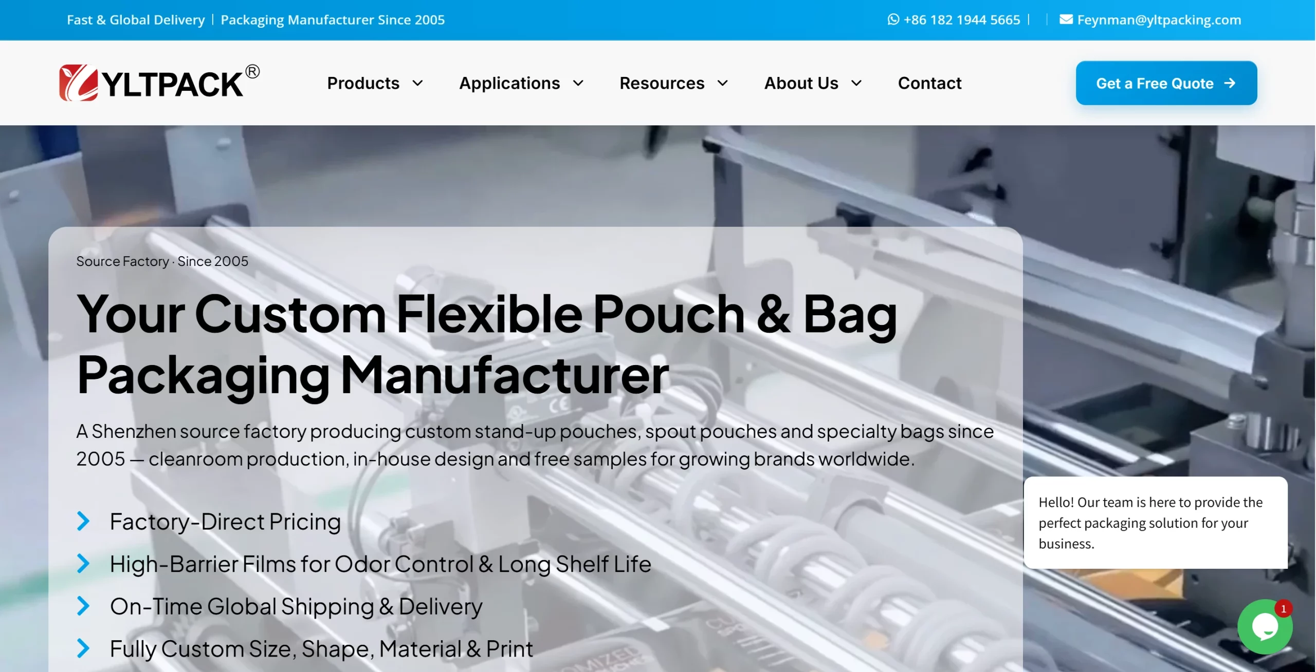 YLT Packaging – custom Mylar bag manufacturer in China