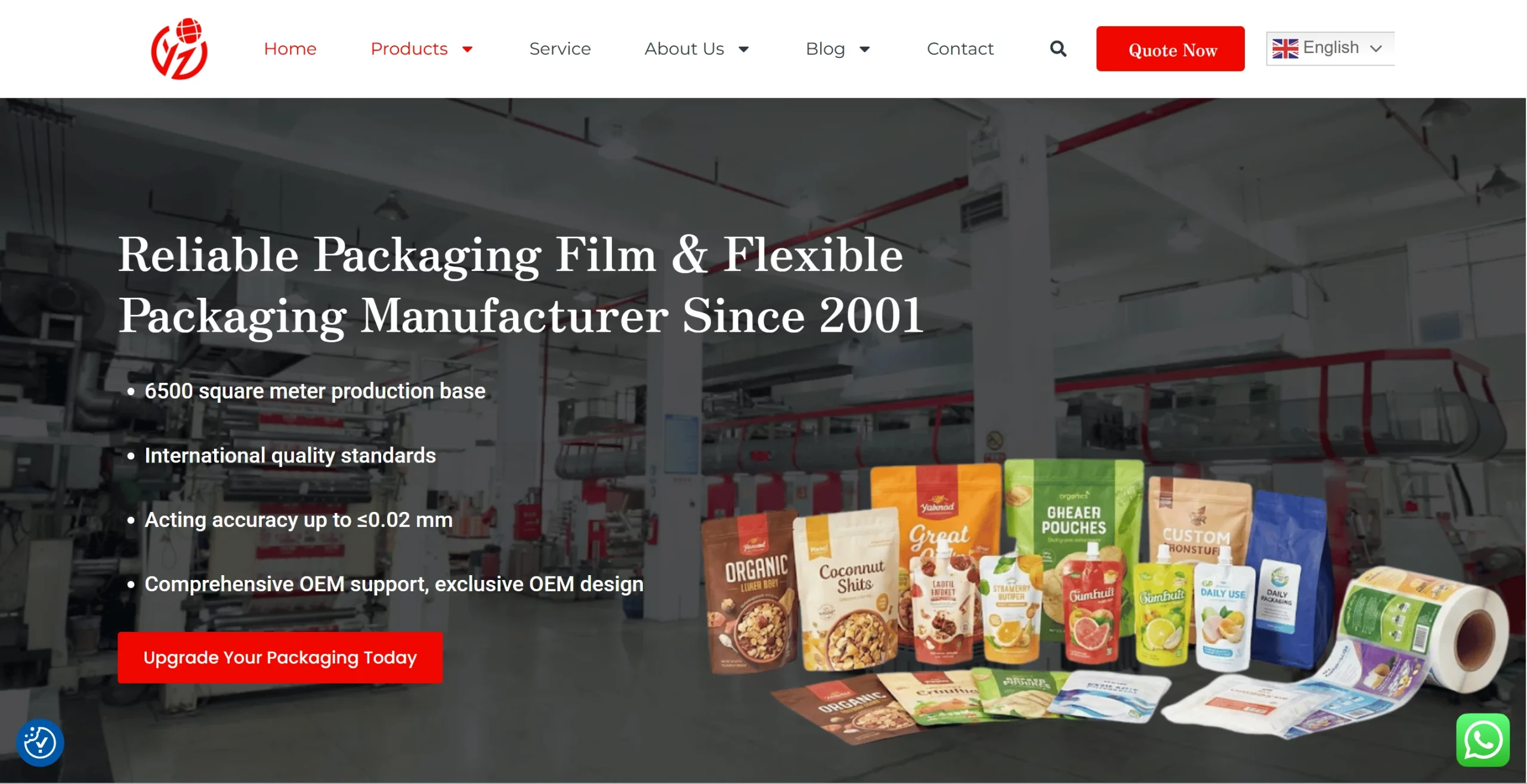 YZ Pack – custom Mylar bag manufacturer in China